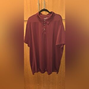 Duluth Trading Co. Men’s Polo Shirt‎ 2XL Standard Fit Burgundy Short Sleeve.